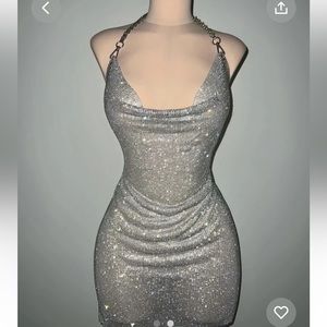 Paris crystal dress In champagne